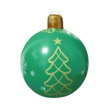 Imagem de Árvore De Natal Inflável Gigante De PVC Com Trenó, Rena E Bola De Neve