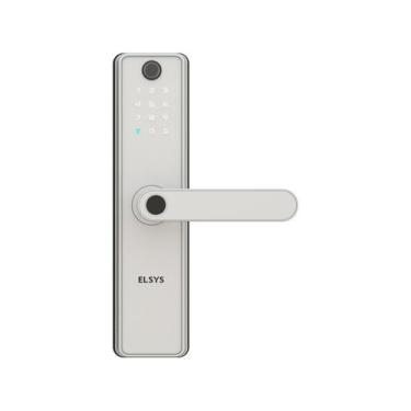 Imagem de Fechadura Digital de Embutir Elsys, Wi-Fi, Biometria, Câmera, Prata - 