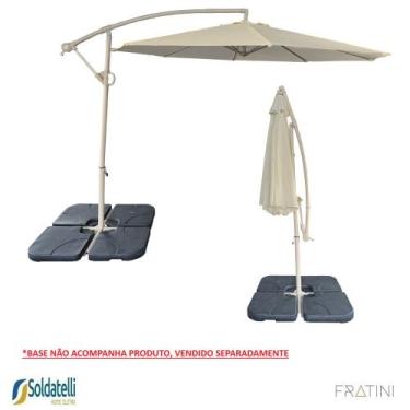 Imagem de Ombrelone Tahiti Cinza e Fendi - Fratini, Fendi