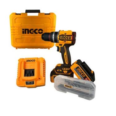 Imagem de Parafusadeira Furadeira Ingco 20V Impacto 96Nm Com Maleta 2 Baterias 4