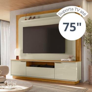 Imagem de Home Theater Nilo Cumaru/Opala - VRK COMERCIO ON-LINE - MADETEC MOVEIS