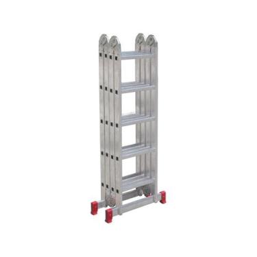 Imagem de Escada de Alumínio Articulada 20 Degraus 5,23 Metros Com 13 Posições E