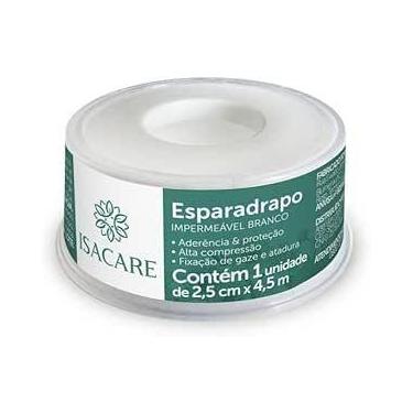 Imagem de Esparadrapo impermeavel branco 2,5cmx4,5mt isacare