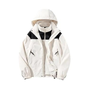 Imagem de Jaqueta Unissex Impermeável E Respirável Três Em Um Para Camping, Esqu