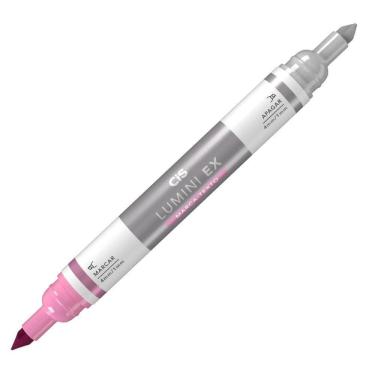 Imagem de Marca Texto Apagável Cis Lumini Ex Rosa com Ponta Branca para Apagar Destaques 1 Unidad...