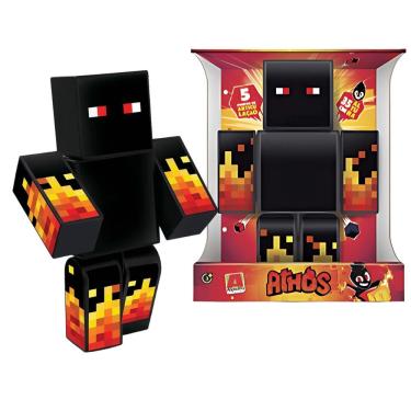 Imagem de Boneco Articulado Gamer Skin Athos com Articulações para Diferentes Poses e Movimentos 35CM Algazarra Brinquedos