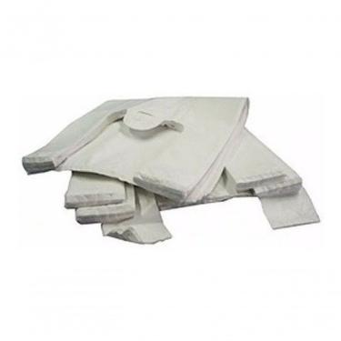 Imagem de Sacola Plástica Reciclada 40 X 50 para Transporte de Produtos com Alta Densidade Branca Higipack