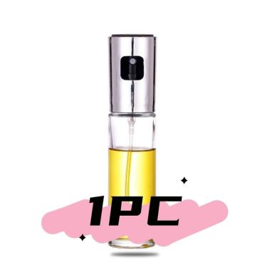 Imagem de Kit Spray Pulverizador de Vidro para Cozinha para Azeite e Vinagre com Tampa Plástica R...