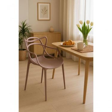 Imagem de Cadeira Allegra Estrutura em Plástico Fendi para Jantar Cozinha Sala de Estar Empilhável