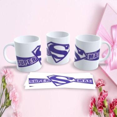 Imagem de Caneca de Porcelana 325ML Mães Estampa 122 Temática Dia das Mães Branc
