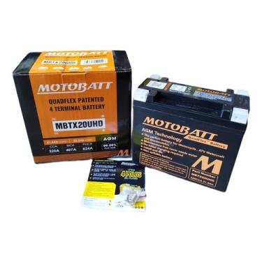 Imagem de Bateria Motobatt Agm Mbtx20uhd 21ah Harley Davidson Fat Boy