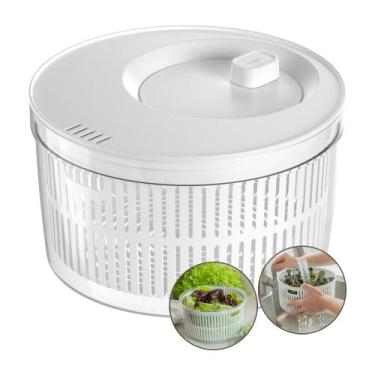 Imagem de Centrífuga Secador De Salada Giratório Alface Folhas 5,5l Ou