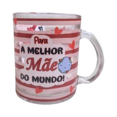 Imagem de Canecas de Dias Das Mães Lembrancinhas Mãe Luxo Vidro 330ml - KeHome, 