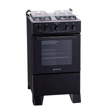 Imagem de Fogão 4 bocas Atlas Mônaco Plus Preto com Acendimento Automático e Mes