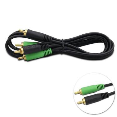 Imagem de Cabo Rca Preto 5 Mts 4mm Para Som Tech One Automotivo