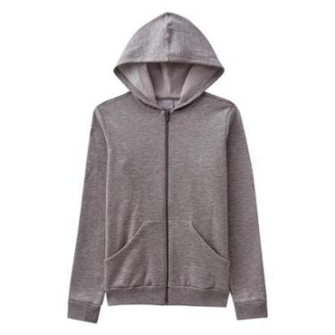 Imagem de Jaqueta Feminina Moletom Flanelado com Capuz Malwee - VINHO - GG-Feminino