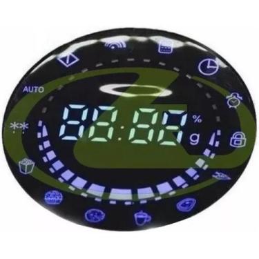 Imagem de Display de led azul redondo para placa de interface do microondas phil
