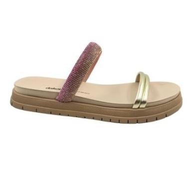 Imagem de Tamanco Dakota Papete com Brilho Dourada 7722-Feminino