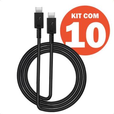 Imagem de Cabo USB Tipo C 31A 1 Metro Alta Velocidade Kit 10 - Lelong, Lelong