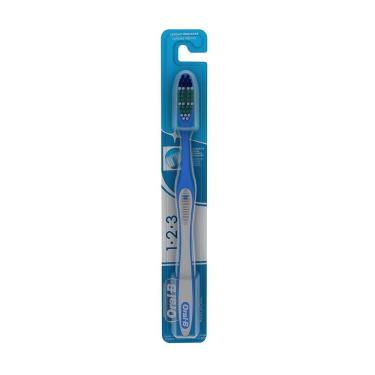 Imagem de Escova de Dentes 123 Macia Limpeza Brilhante - 12 unidades - Oral B