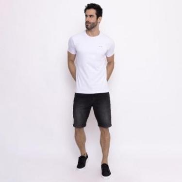 Imagem de Camiseta Industrie Básica Bordada Holanda Algodão Premium Masculina-Masculino