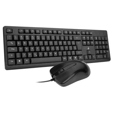 Imagem de Teclado e Mouse Rise Mode Office OF 01, USB, ABNT2, Preto - RM-TM-01-FB-Unissex