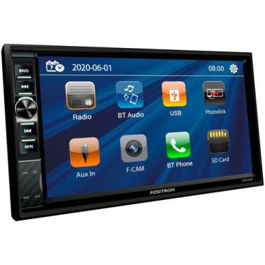 Imagem de Central Multimídia Positron 2 DIN Bluetooth 7 - USB Auxiliar SP8240LK 