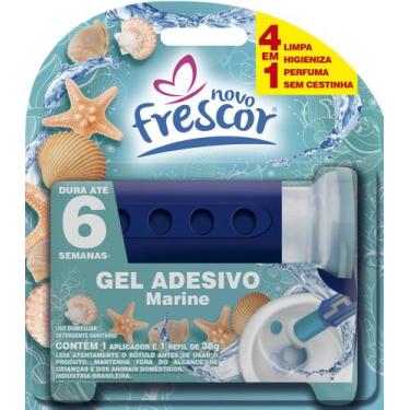 Imagem de Gel Adesivo Sanitário Marine 6 Aplicações Novo Frescor Higiene e Perfu