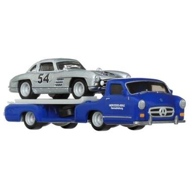 Imagem de Hot wheels team transport - 70  mercedes 300 sl + '55 mercedes bens bl