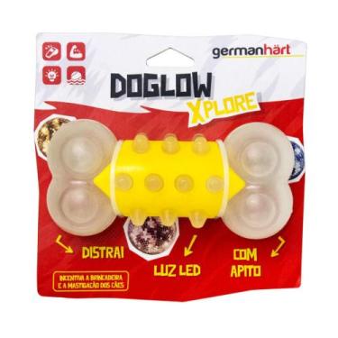 Imagem de Brinquedo Mordedor Osso com Led Doglow Para Cães Germanhart