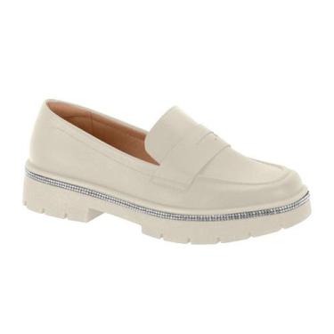 Imagem de Mocassim Feminino Vizzano 1422.200 Branco, Branco, 38