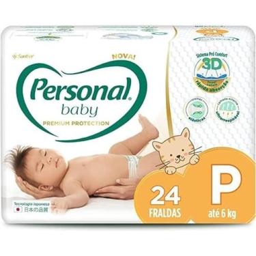 Imagem de Fralda Personal Baby Premium Protection Jumbo, P 24un.