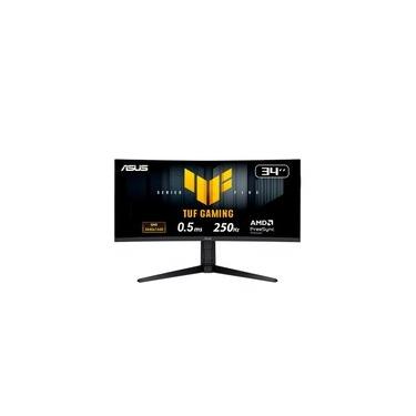 Imagem de Monitor Gamer Curvo ASUS TUF 34"", WQHD, 250Hz, 0.5ms, Fast VA, FreeSync Premium, Altura Ajustável, Som Integrado, Preto - VG34WQML5A