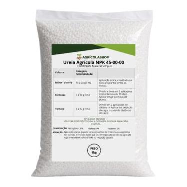 Imagem de Adubo Fertilizante Ureia 45% Nitrogênio 1kg Ideal Para Plantas e Flore
