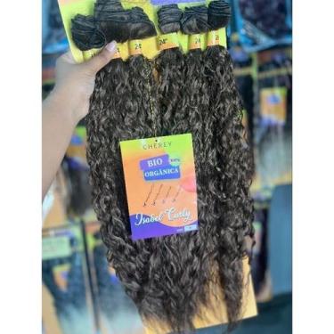 Imagem de Cabelo Cacheado 65cm Cherey Isabel Curly Fibra Bio Orgânica 300gr Idên