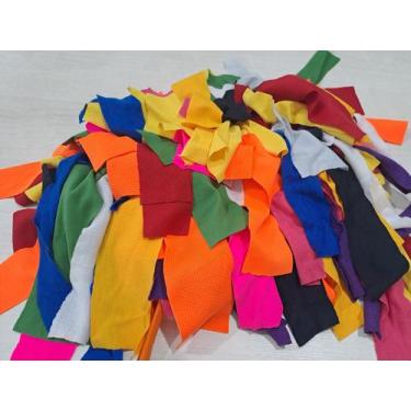 Imagem de Peruca colorida boneca de pano retalhos adulto - Bazarfantasia