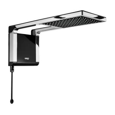 Imagem de Chuveiro Lorenzetti Acqua Storm Ultra Preto Cromado 220v 6800w