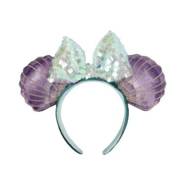 Imagem de Tiara De Orelhas Do Mickey Mouse Para Meninas E Mulheres Com Laço Dour