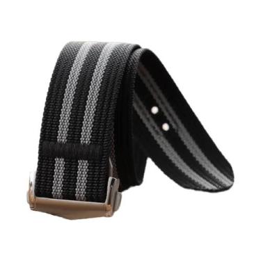 Imagem de Pulseira De Relógio De Nylon Premium Com Fecho Desdobrável De 20mm E 2