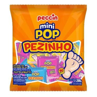 Imagem de Kit c/ 6 Pirulito Tutti Frutti Pezinho - 200g - Peccin