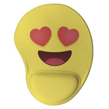 Imagem de Mouse pad Ergonômico Emoji Apaixonado Presente Criativo Geek - Geek Vi
