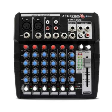 Imagem de Mesa de Som Automotiva Universal Stm1206 Stereo 12v 6 Canais - Império