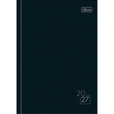 Imagem de Agenda Tilibra Spice Costurada Diária 14,5X20,5CM Kit com 1 Unidade Preta para Organização Eficiente do Dia a Dia