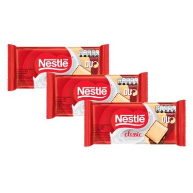 Imagem de Kit 3 Chocolate Nestlé Classic Duo 80g