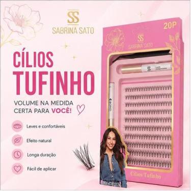 Imagem de Cílios Postiços Tufinhos Sabrina Sato c/ Cola Bond Seal e Pinça  20P, 
