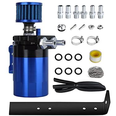 Imagem de Kit universal de coleta de óleo para carro, tanque de reservatório automotivo polonês 300 ml com cilindro duplo compacto de alumínio