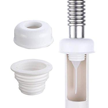 Imagem de Anel de veda??o de esgoto de cozinha Anti-odor Piso de drenagem de piso M¨¢quina de lavar Tubo de esgoto Tamp?o de desodorante de silicone adequado para a maioria dos banheiros, um conjunto de tr¨ºs