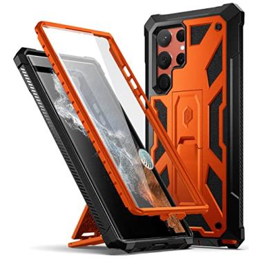 Imagem de Poetic Capa Spartan para Samsung Galaxy S22 Ultra 5G 6,8 polegadas, protetor de tela integrado funciona com identificação de impressão digital, capa protetora robusta à prova de choque de corpo