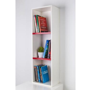Imagem de Estante para Livros Copacabana 80 x 25cm Branca