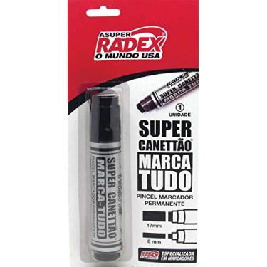 Imagem de Radex 5940, Pincel Marcador Permanente, Super Canetão, 17 mm, Blister, Multicor